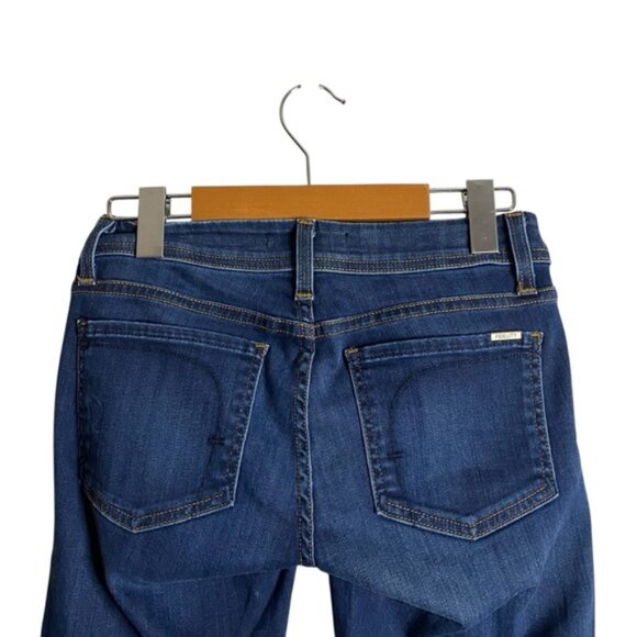 Fidelity Women’s Mila Mid Rise Ankle Slim Denim Jean in Starlet Dark - Picture 8 of 9